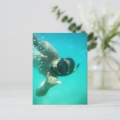 foto perfect snorkelen briefkaart (Staand voorkant)