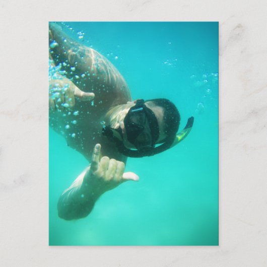 foto perfect snorkelen briefkaart (Voorkant)