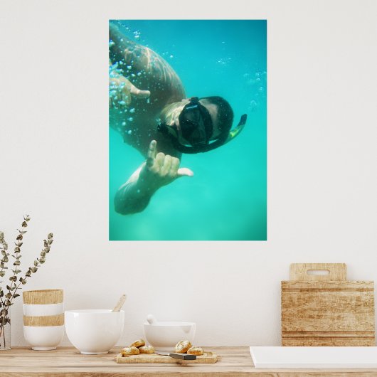 foto perfect snorkelen poster (Keuken)