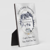 Foto Personaliseer 60th Wedding Jubileum Plaques Fotoplaat (Zijkant)