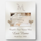 Foto Personaliseer Monogrammed Blankets for Weddin Fotoplaat (Voorkant)