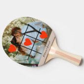 Foto Personaliseer Valentijn Love Tafeltennisbatje (Zijkant)