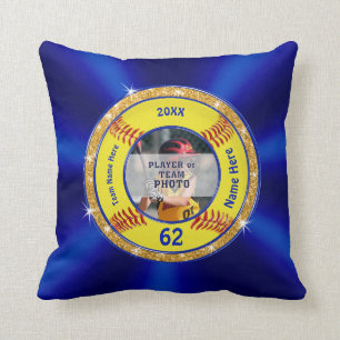 Foto Personaliseert Softball Senior Night Gift Ide Kussen