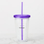 Foto personaliseren acryl drinkbeker (Voorkant)