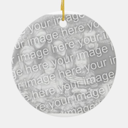 Foto personaliseren keramisch ornament (Achterkant)