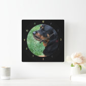 Foto personaliseren of Bestaande foto van Dog gebr Vierkante Klok (Huis)
