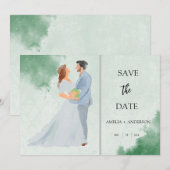 Foto personaliseren save the date (Voorkant / Achterkant)