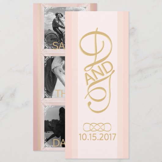 Foto personaliseren Save the Date Kaart (Voorkant / Achterkant)