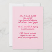 Foto Personalizada Invitación de Cumpleaños Kaart (Achterkant)