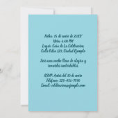 Foto Personalizada Invitación de Cumpleaños Kaart (Achterkant)