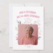Foto Personalizada Mis 80 Años - 80 jaar Custom Kaart (Voorkant)