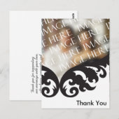 Foto personalizado tarjeta de agradecimiento briefkaart (Voorkant / Achterkant)