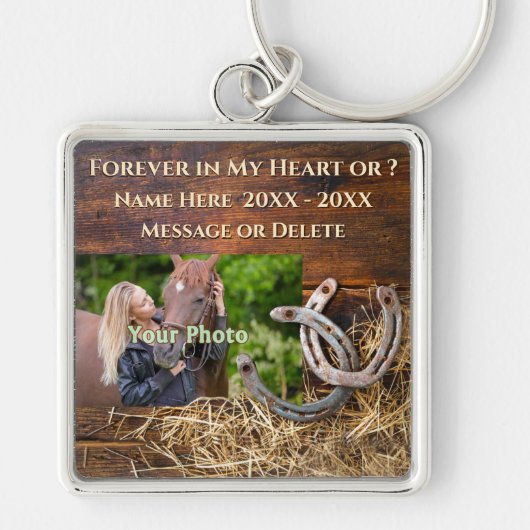 Foto Personalized Horse Remembrance Gifts, Horse Sleutelhanger (Voorkant)