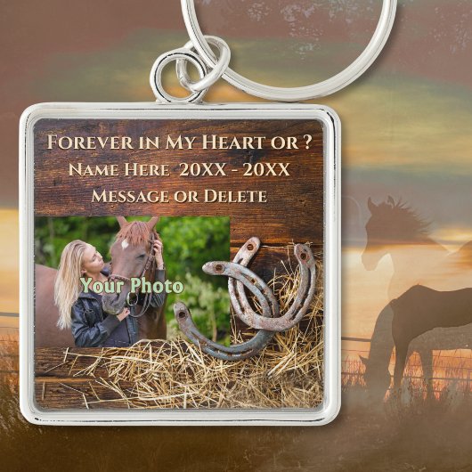 Foto Personalized Horse Remembrance Gifts, Horse Sleutelhanger