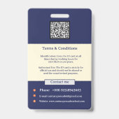 Foto Personeelslogo of QR CODE Beveiliging  Cornsi Badge (Achterkant)