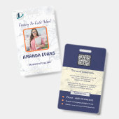 Foto Personeelslogo of QR CODE Beveiliging  Cornsi Badge (Voor- en achterkant)