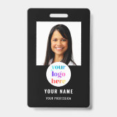 Foto Personeelslogo Zwarte Badge (Voorzijde)