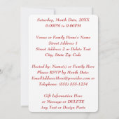 Foto, persoonlijk, 40e verjaardag nodigt Vrouw uit Kaart (Achterkant)