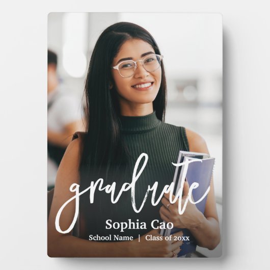 Foto persoonlijk Afstuderen Fotoplaat (voorkant)
