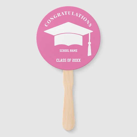 Foto Persoonlijk Afstuderen hand ventilator Handwaaier (Achterkant)