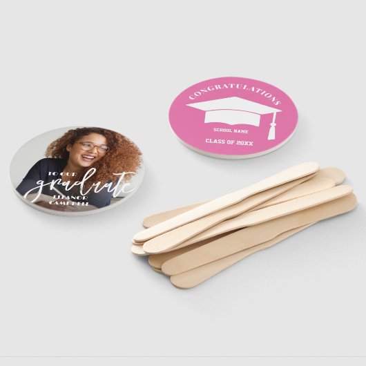 Foto Persoonlijk Afstuderen hand ventilator Handwaaier (Niet-gemonteerd)