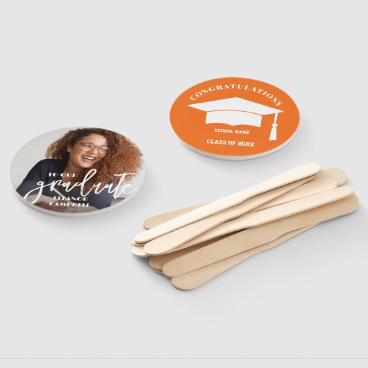 Foto Persoonlijk Afstuderen hand ventilator Handwaaier (Niet-gemonteerd)