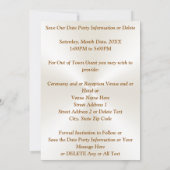 Foto Persoonlijk, Bewaar de datum Goud en Ivoorkle Kaart (Achterkant)