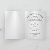 Foto, persoonlijke 25th Wedding Jubileum Kaarten (Binnen)