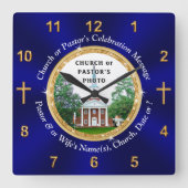 Foto, persoonlijke, Christelijke cadeaus voor past Vierkante Klok (Voorkant)