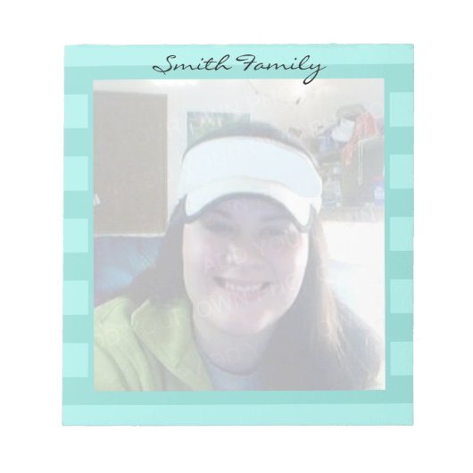 Foto Persoonlijke familienaam Notitieblok (Voorkant)