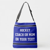 FOTO Persoonlijke Hockey Giften voor touringcars o Crossbody Tas (Achterkant)
