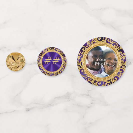 Foto Persoonlijke Jubileum Confetti, elk jaar Confetti (Voorkanten)