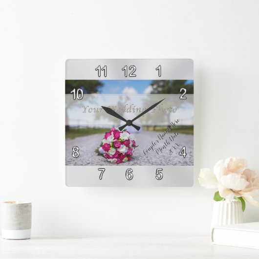 Foto, persoonlijke weduwschap met wandklok (Huis)