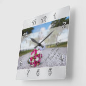 Foto, persoonlijke weduwschap met wandklok (Hoek)