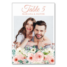 Foto Perzik Bloemenbruiloft