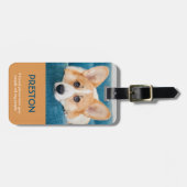 Foto Pet Carrier Label Bagagelabel (Voorkant horizontaal)