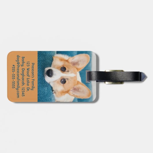 Foto Pet Carrier Label Bagagelabel (Achterkant horizontaal)