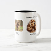 Foto Pet Cocker Spaniel Personaliseren Tweekleurige Koffiemok (Voorkant rechts)