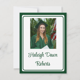 Foto Pet & Diploma Groen Afstuderen Kaart