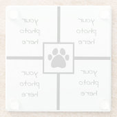 Foto Pet Glazen Onderzetter (Achterkant)