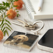 Foto PET ''Remembered '' GEPERSONALISEERD Sleutelhanger (Voorkant Rechts)