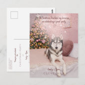 Foto Pet Sophisticated Kerstparty Briefkaart (Voorkant / Achterkant)