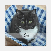 Foto Pet Sticker met naam Magneet (Voorkant)