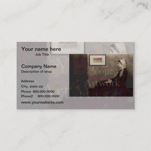 Foto Phantom Achtergrond sjabloon Visitekaartje (Voorkant)
