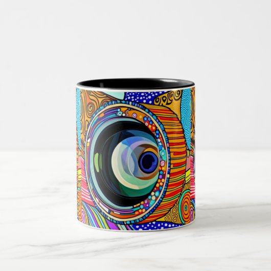 Foto Phun Tweekleurige Koffiemok (Center)