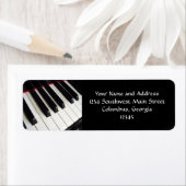 Foto piano-toetsen etiket (Insitu)