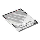 Foto piano-toetsen notitieblok (Schuin)