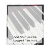 Foto piano-toetsen notitieblok (Voorkant)