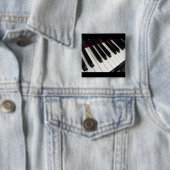 Foto piano-toetsen vierkante button 5,1 cm (In situ)