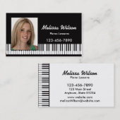 Foto Piano-Visitekaartje Visitekaartje (Voorkant / Achterkant)